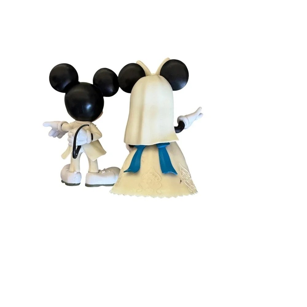 Disney Wedding Party Cake Topper Mickey Minnie Mouse Figurine Set